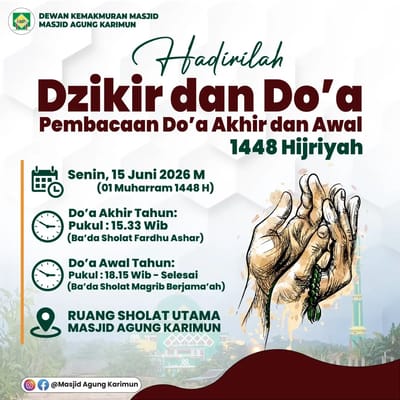 Pembacaan Do'a Akhir dan Awal Tahun Hijriyah 1448