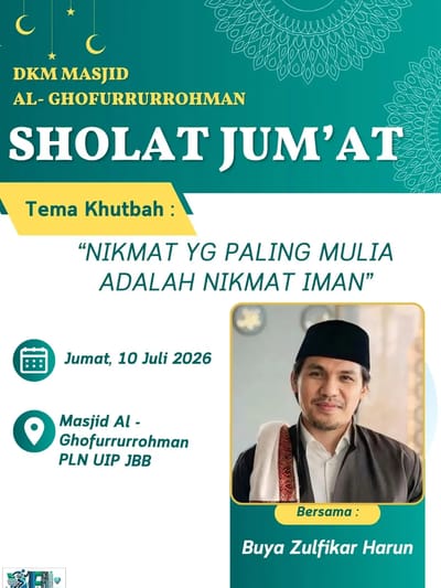 MANFAATKAN 5 PERKARA SEBELUM DATANG 5 PERKARA