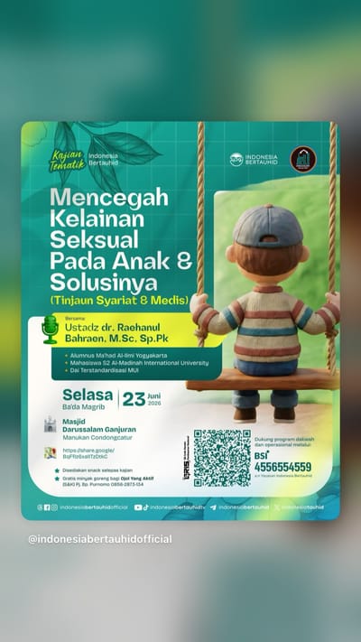 Kajian Tematik Mencegah Kelainan Seksual Pada Anak & Solusinya (Tinjaun Syariat & Medis)