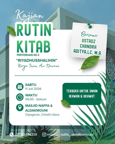Kajian Rutin Kitab Riyadhus Shalihin
