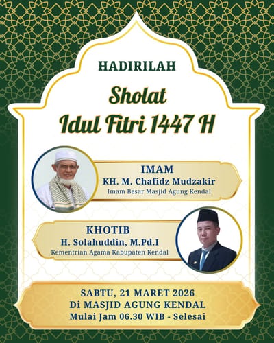 Sholat Idul Fitri 1 Syawal 1447 H