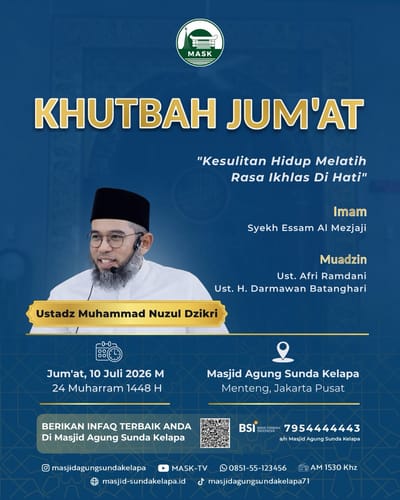 Khutbah Jum'at: Kesulitan Hidup Melatih Rasa Ikhlas di Hati