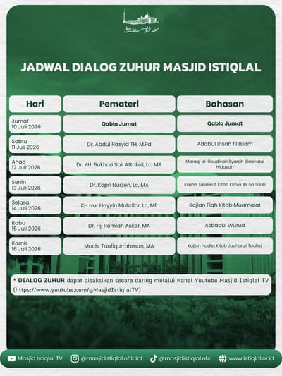 Dialog Zuhur Masjid Istiqlal
