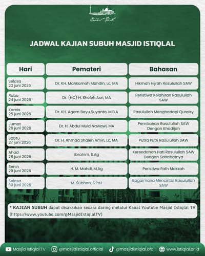 Kajian Subuh - Rasulullah Menghadapi Quraisy
