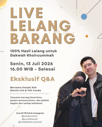 LIVE Lelang Barang Beramal & Eksklusif Q&A