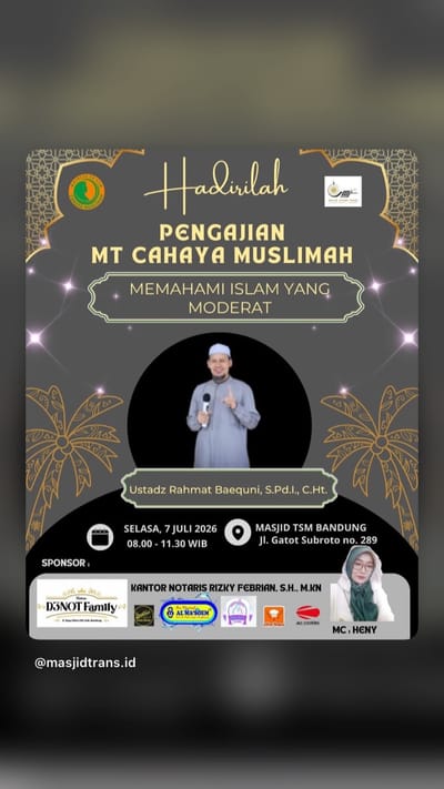 Pengajian Cahaya Muslimah: Memahami Islam Yang Moderat
