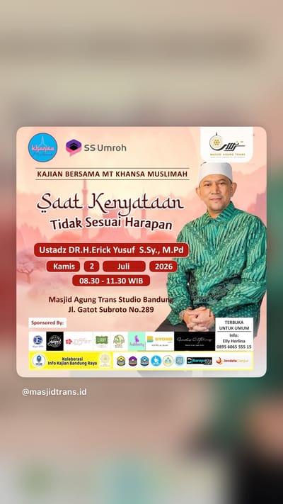 Kajian Khansa Muslimah: Saat Kenyataan Tidak Sesuai Harapan