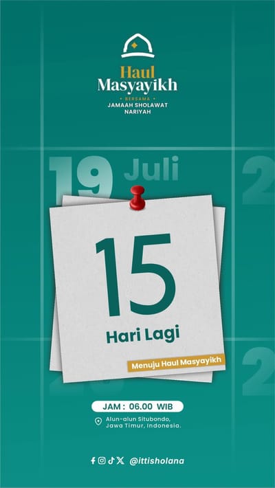 Haul Masyayikh Bersama Jamaah Sholawat Nariyah