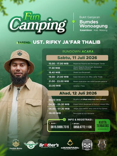 Fun Camping Kajian Bersama Rifky Ja'far Thalib