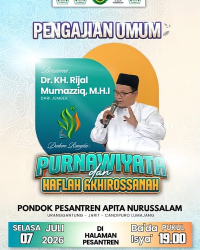Pengajian Umum Purnawiyata Haflah Akhirussanah Pondok Pesantren Apita Nurussalam
