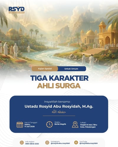 TIGA KARAKTER AHLI SURGA