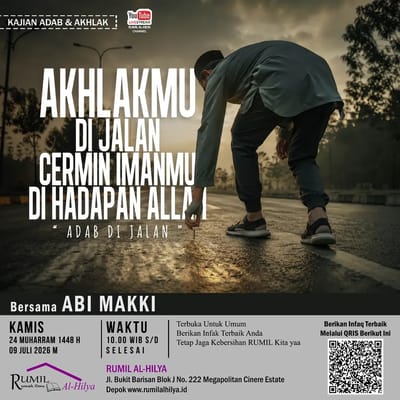 KAJIAN ADAB & AKHLAK: AKHLAKMU DI JALAN, CERMIN IMANMU DI HADAPAN ALLAH