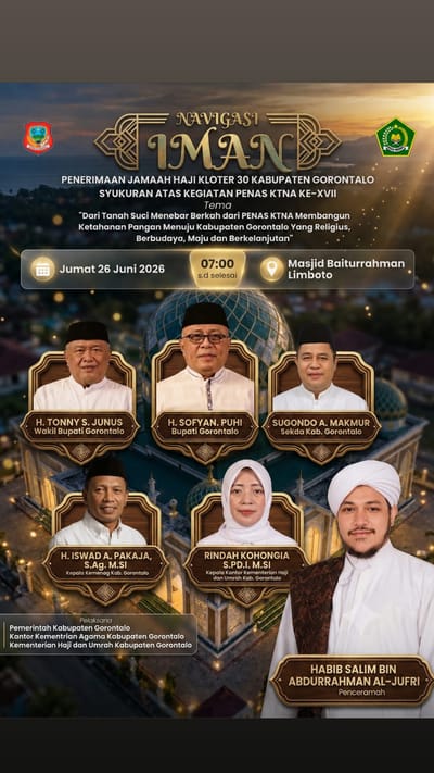 Penerimaan Jamaah Haji Kloter 30 Kabupaten Gorontalo & Syukuran PENAS KTNA KE-XVII