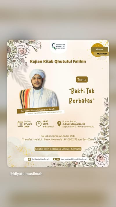 Kajian Kitab Qhutuful Falihin: Bakti Tak Berbatas