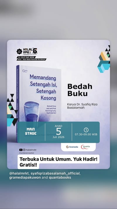 Bedah Buku Memandang Setengah Isi, Setengah Kosong
