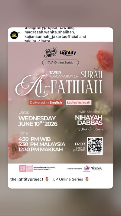 TLP Online Series TAFSIR SURAH AL-FATIHAH