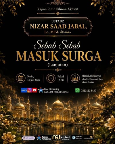 Kajian Kitab Rutin - Sebab Sebab Masuk Surga