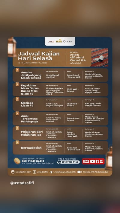 Kajian Kitab Masail Al-Jahiliyah