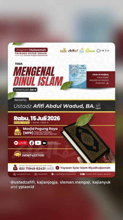 Program Mulazamah: Mengenal Kitab Al-Wajibat Dinul Islam