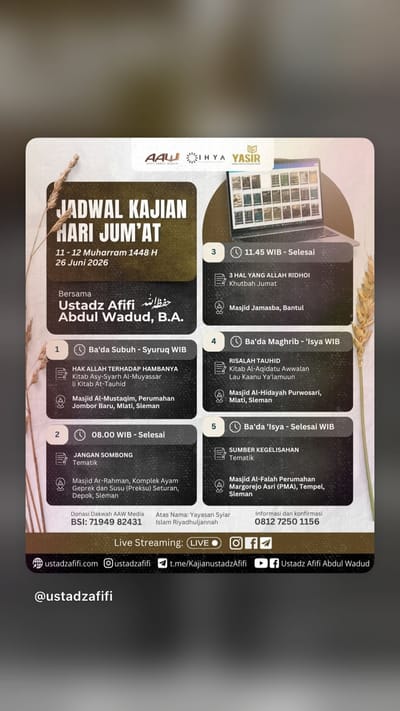 3 Hal Yang Allah Ridhoi