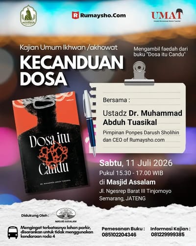 Bedah Buku: Dosa Itu Candu (Tema: Kecanduan Dosa)