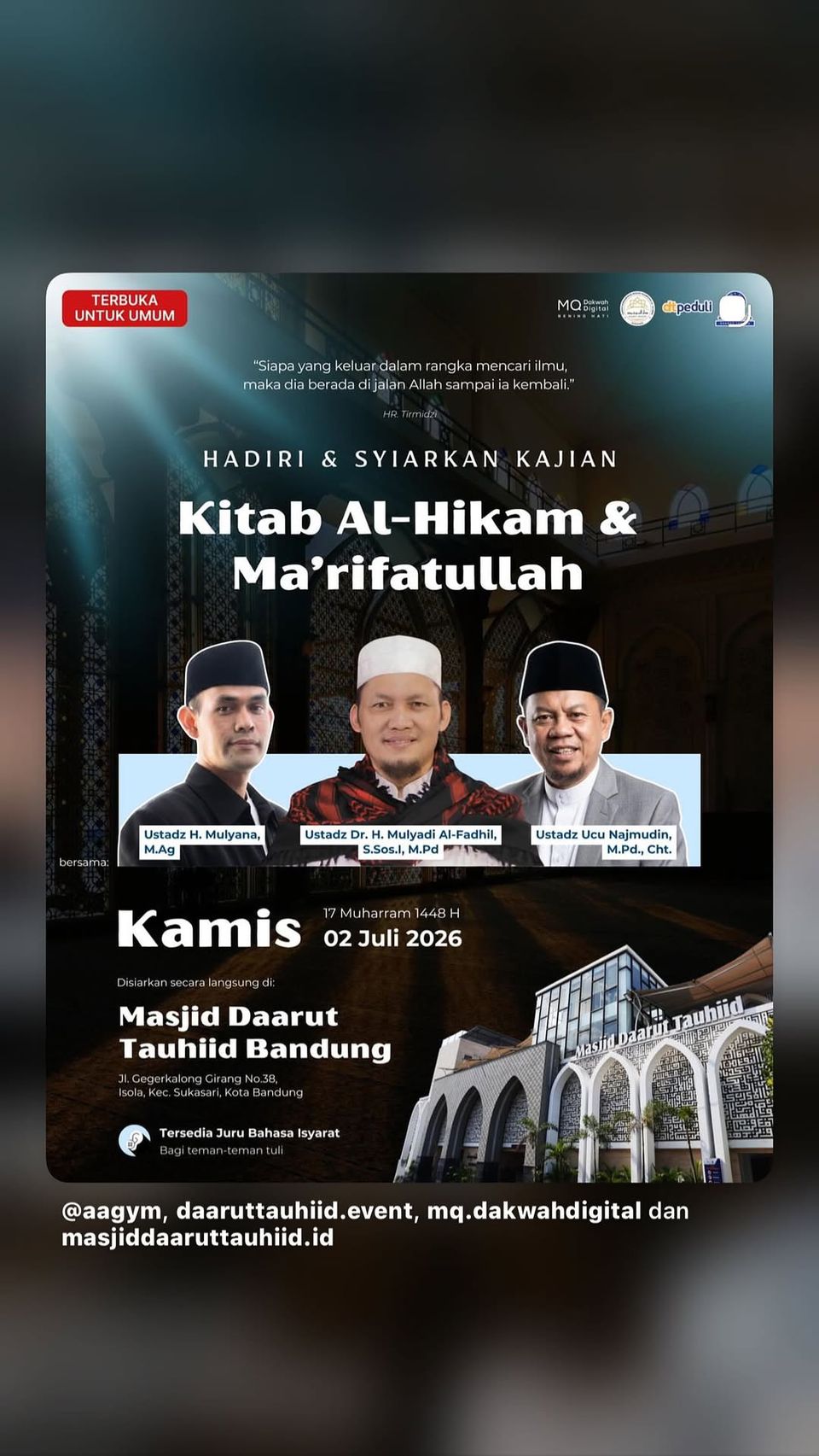 Kajian Kitab Al-Hikam & Ma'rifatullah