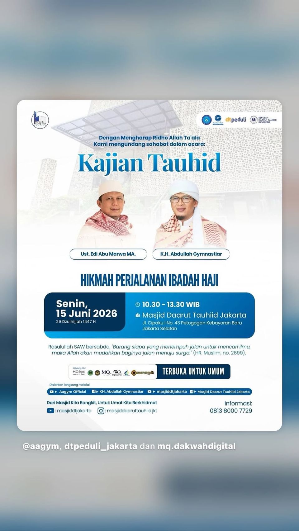 Kajian Tauhid: Hikmah Perjalanan Ibadah Haji