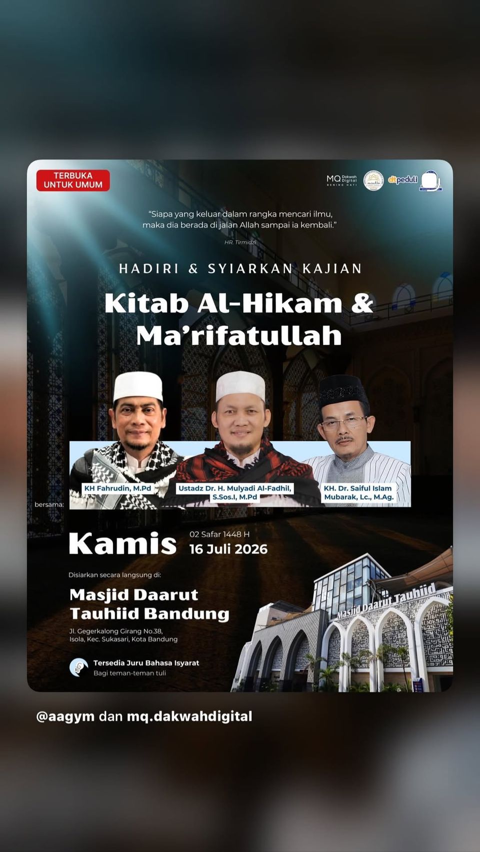 Kajian Kitab Al-Hikam & Ma'rifatullah