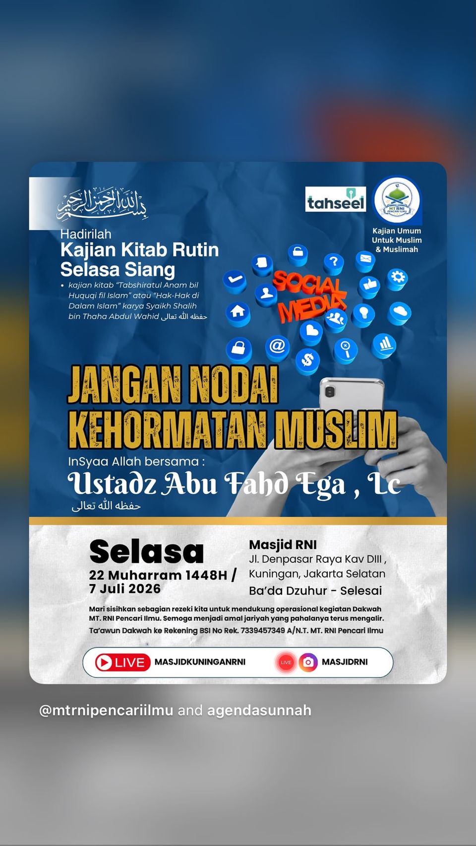 Kajian Kitab Tabshiratul Anam bil Huquqi fil Islam