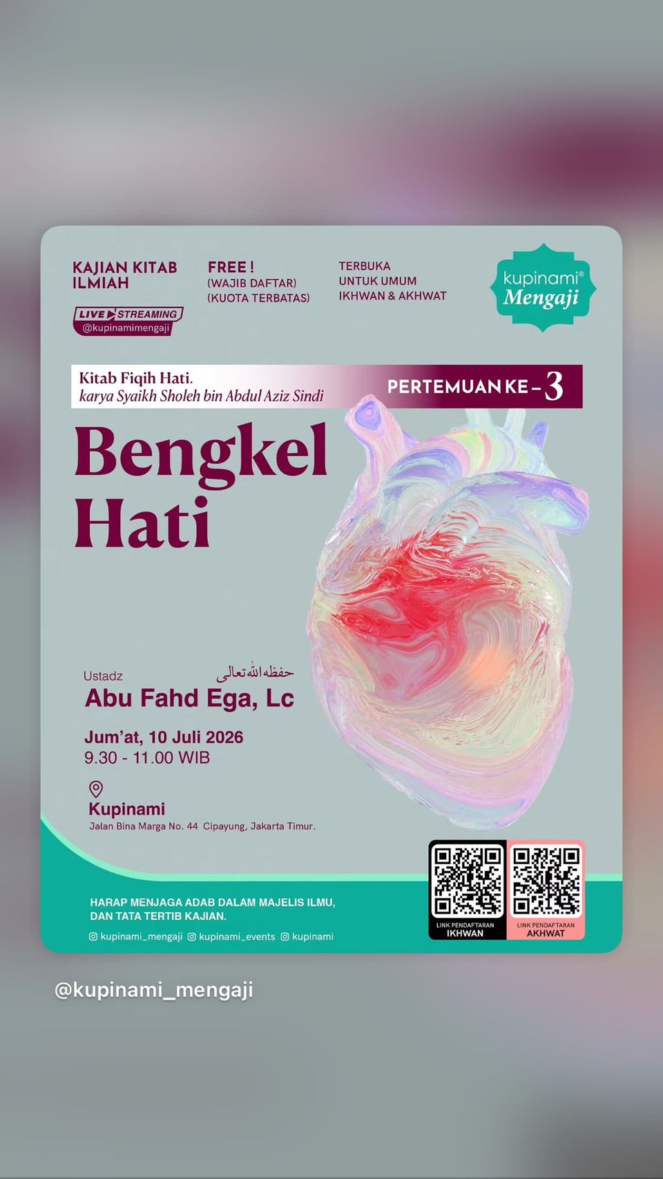 Kajian Kitab Fiqih Hati