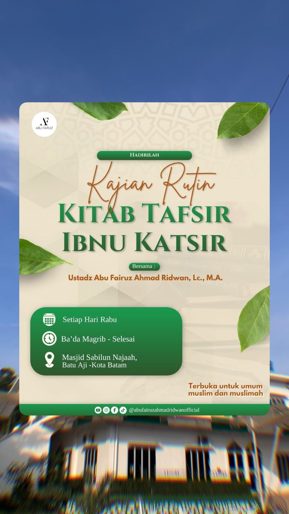Kajian Rutin Kitab Tafsir Ibnu Katsir