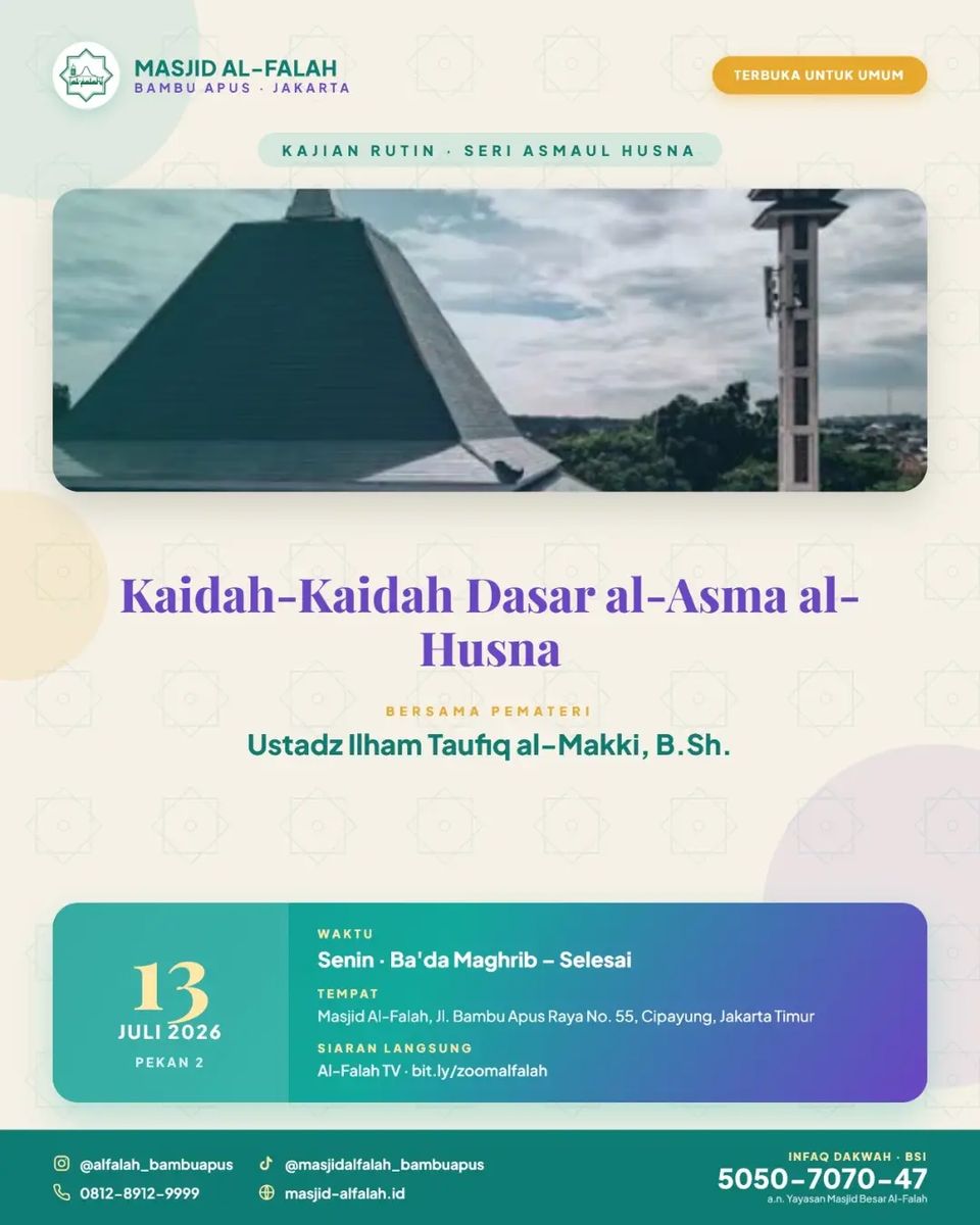 Kaidah-kaidah Dasar Al-Asma Al-Husna