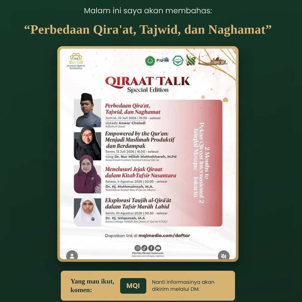 QIRAAT TALK Special Edition: Perbedaan Qira'at, Tajwid, dan Naghamat
