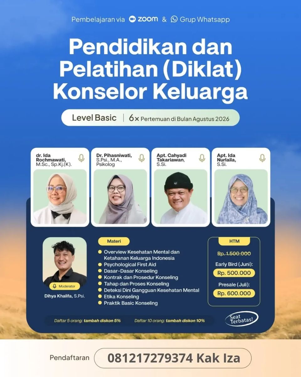 PENDIDIKAN DAN PELATIHAN (DIKLAT) KONSELOR KELUARGA LEVEL BASIC