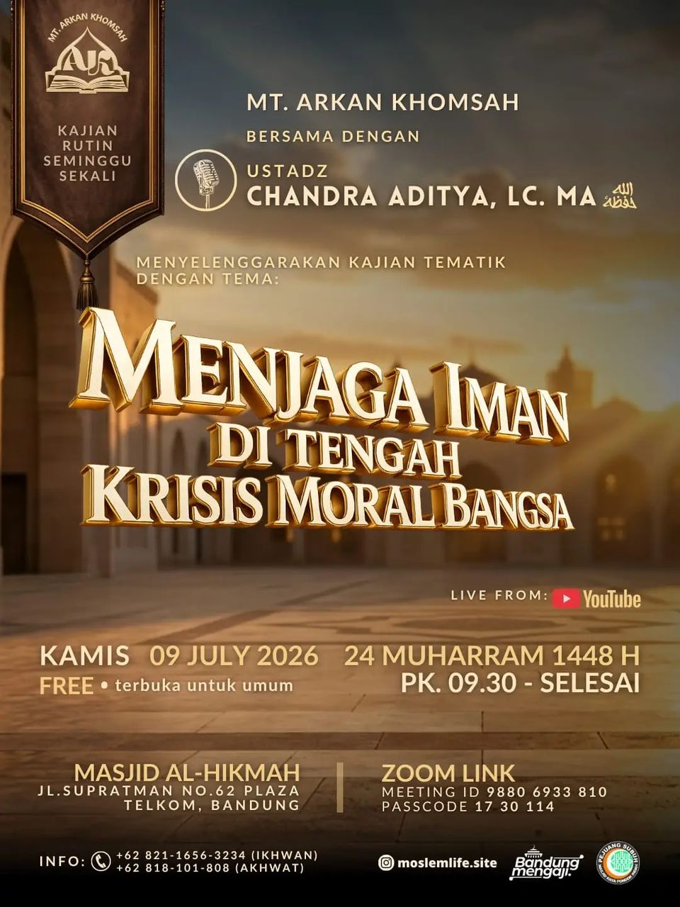MENJAGA IMAN DI TENGAH KRISIS MORAL BANGSA