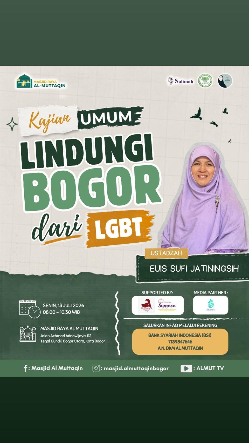 Kajian UMUM LINDUNGI BOGOR dari LGBT