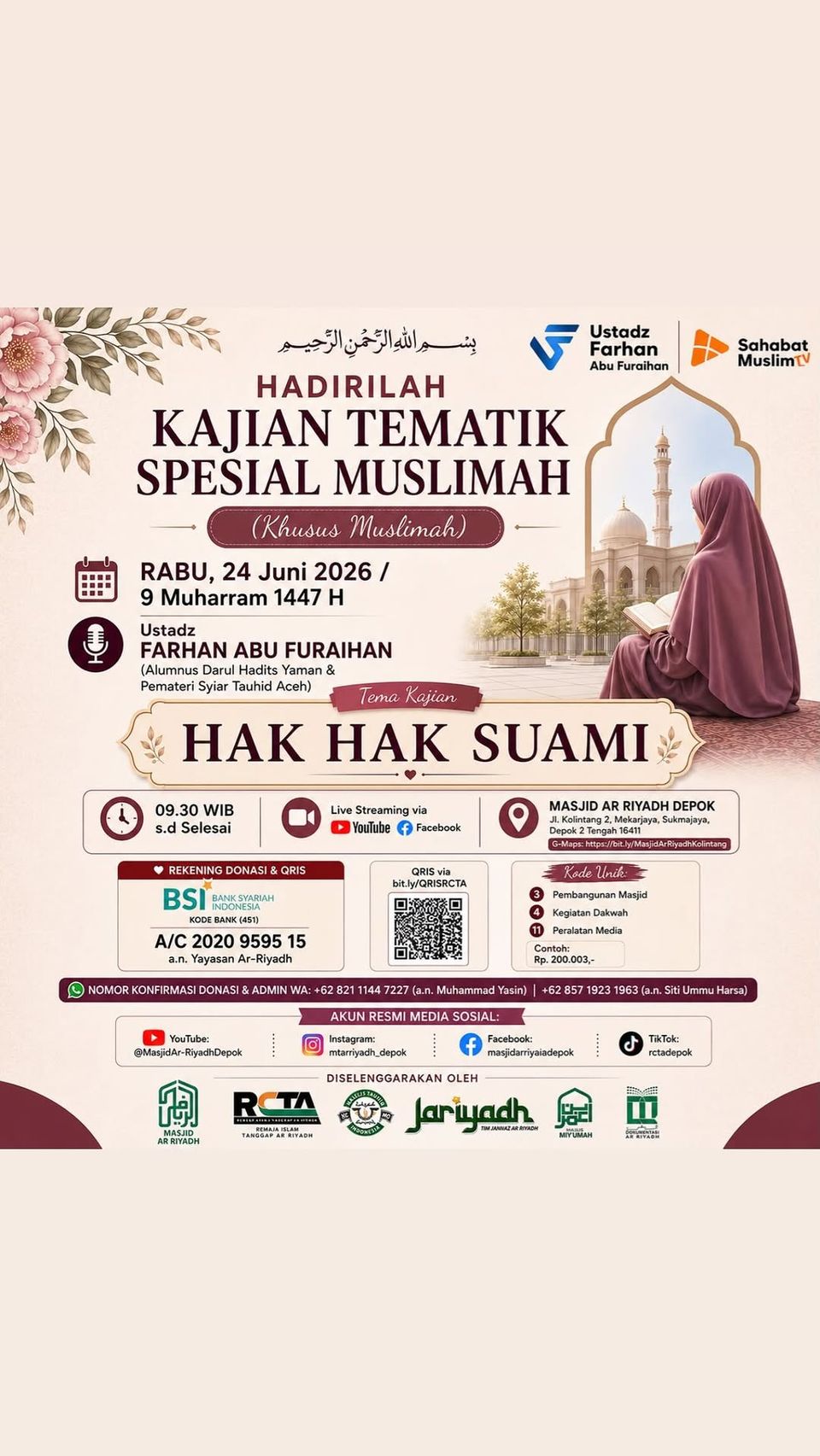 Kajian Tematik Spesial Muslimah: Hak-Hak Suami