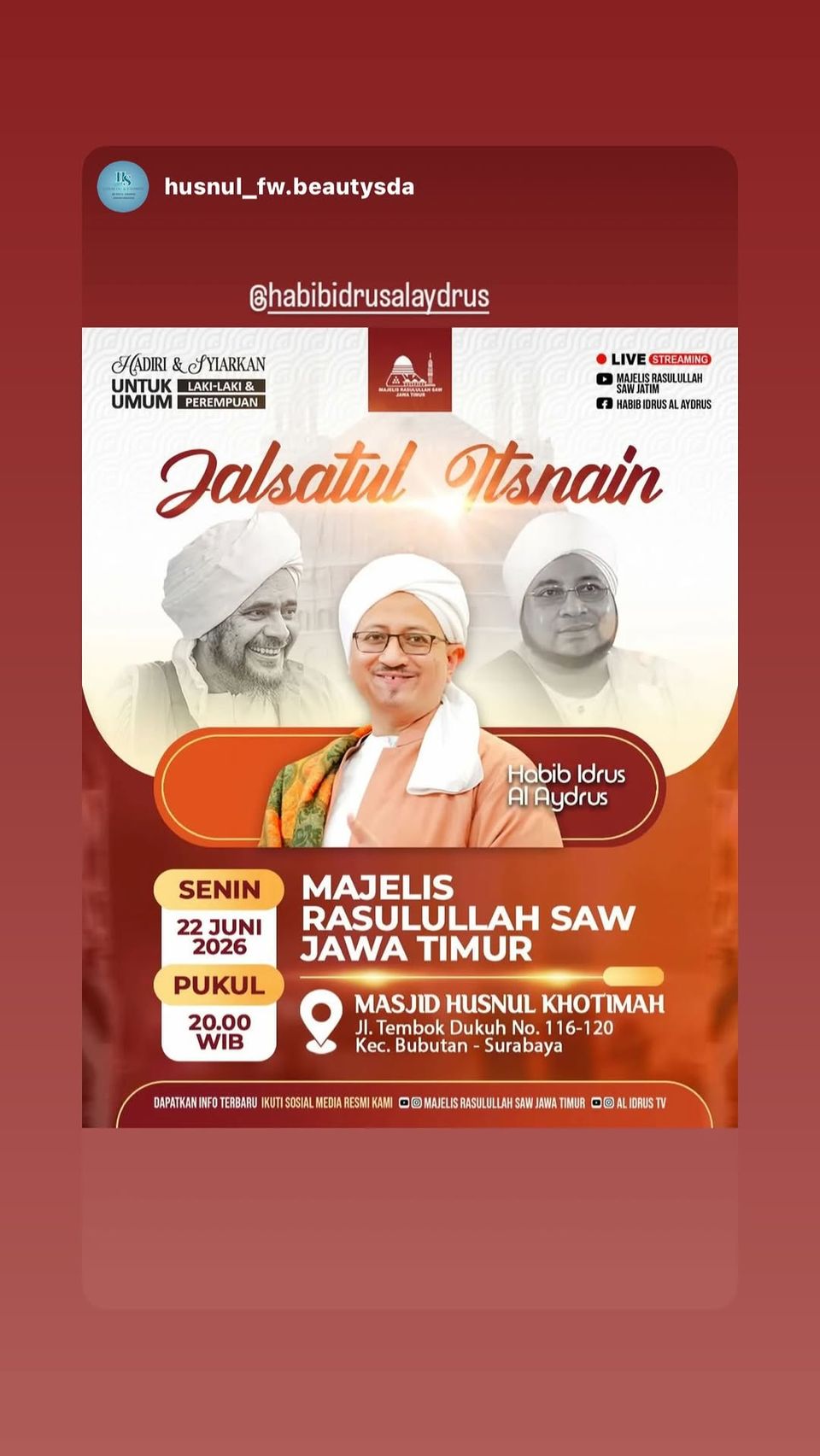 Majelis Rasulullah SAW Jawa Timur