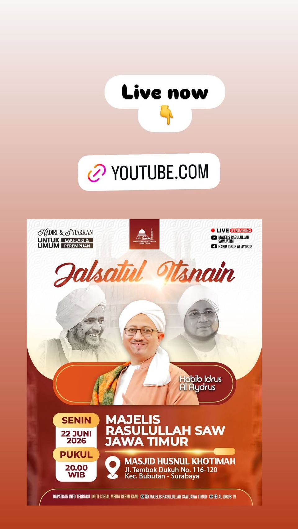 Jalsatul Otsnain Majelis Rasulullah SAW Jawa Timur