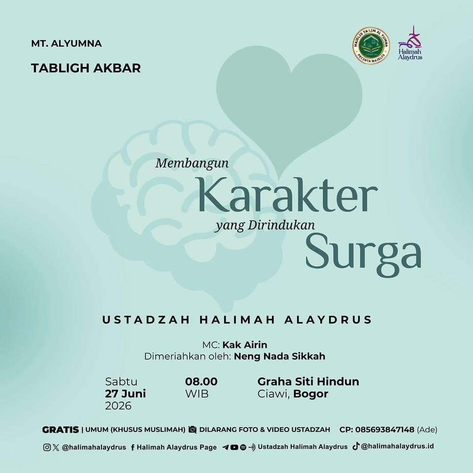 Tabligh Akbar Membangun Karakter yang Dirindukan Surga