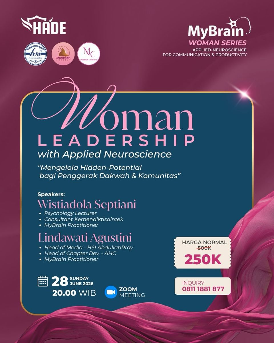 WOMAN LEADERSHIP WITH APPLIED NEUROSCIENCE (KHUSUS AKHWAT)