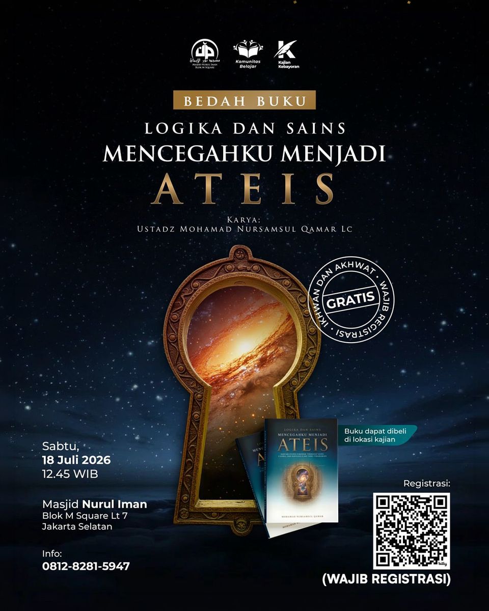 BEDAH BUKU : LOGIKA DAN SAINS MENCEGAHKU MENJADI ATHEIS