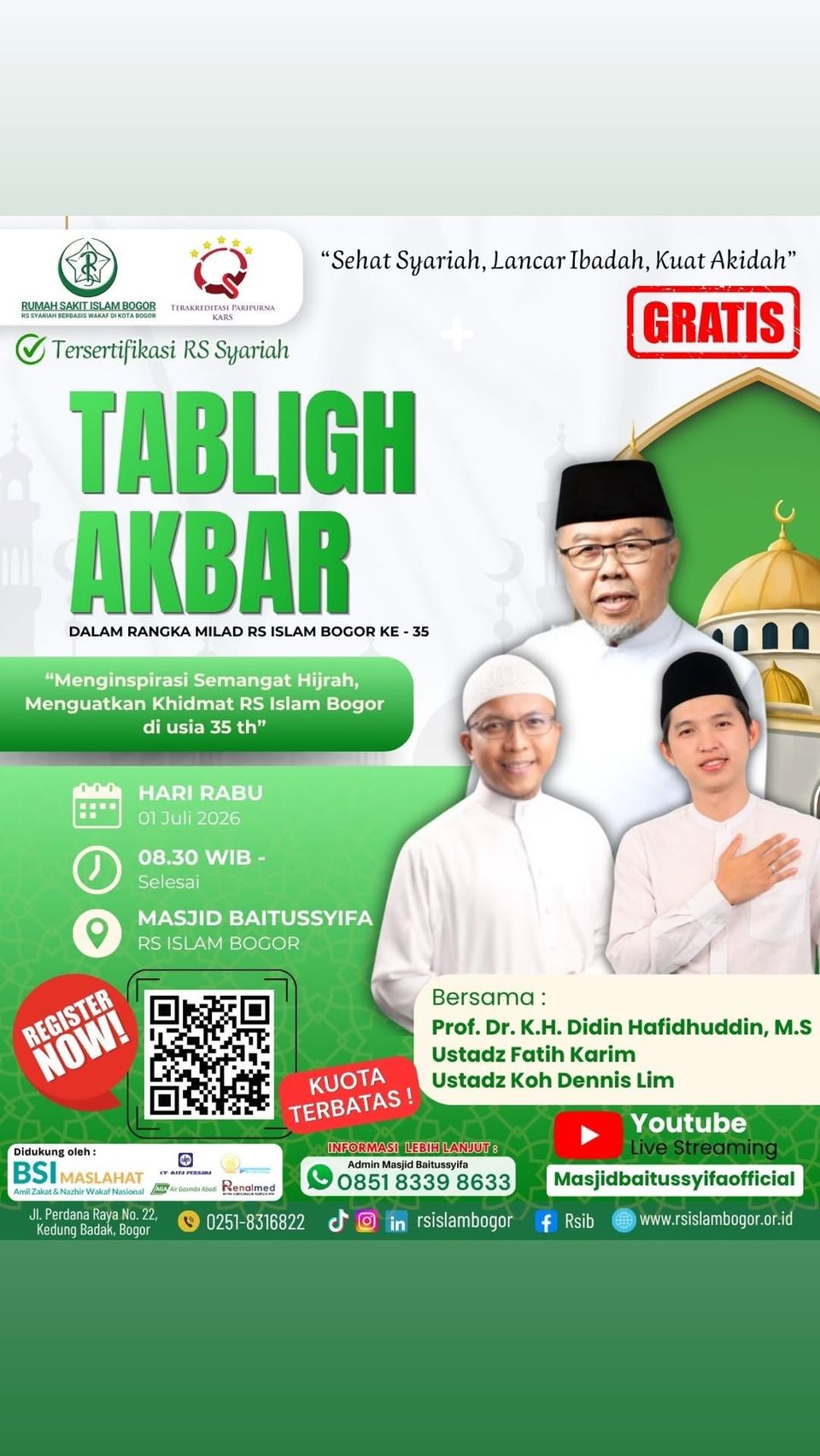 TABLIGH AKBAR DALAM RANGKA MILAD RS ISLAM BOGOR KE - 35