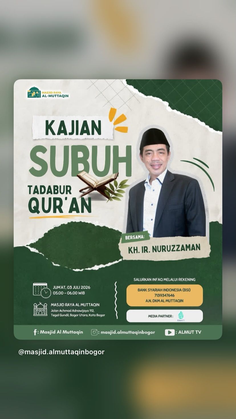 Kajian Subuh Tadabur Qur'an