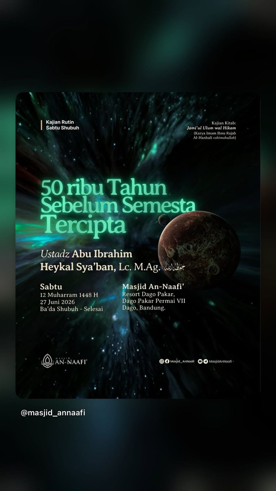 Kajian Kitab Jami'ul Ulum wal Hikam