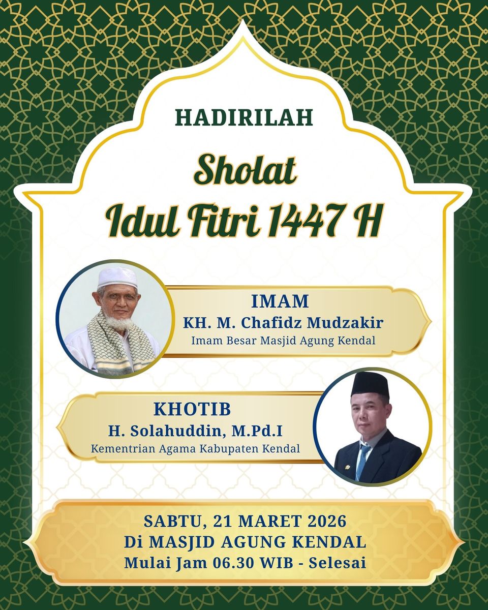 Sholat Idul Fitri 1 Syawal 1447 H
