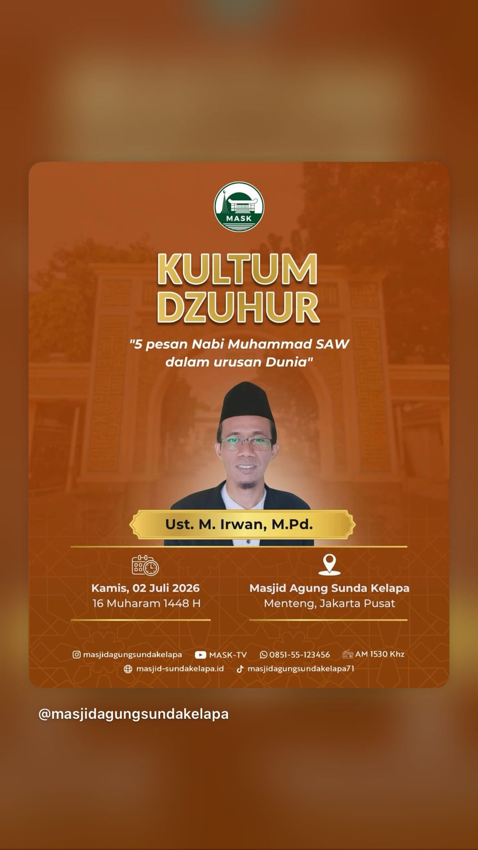 Kultum Dzuhur: 5 Pesan Nabi Muhammad SAW dalam Urusan Dunia