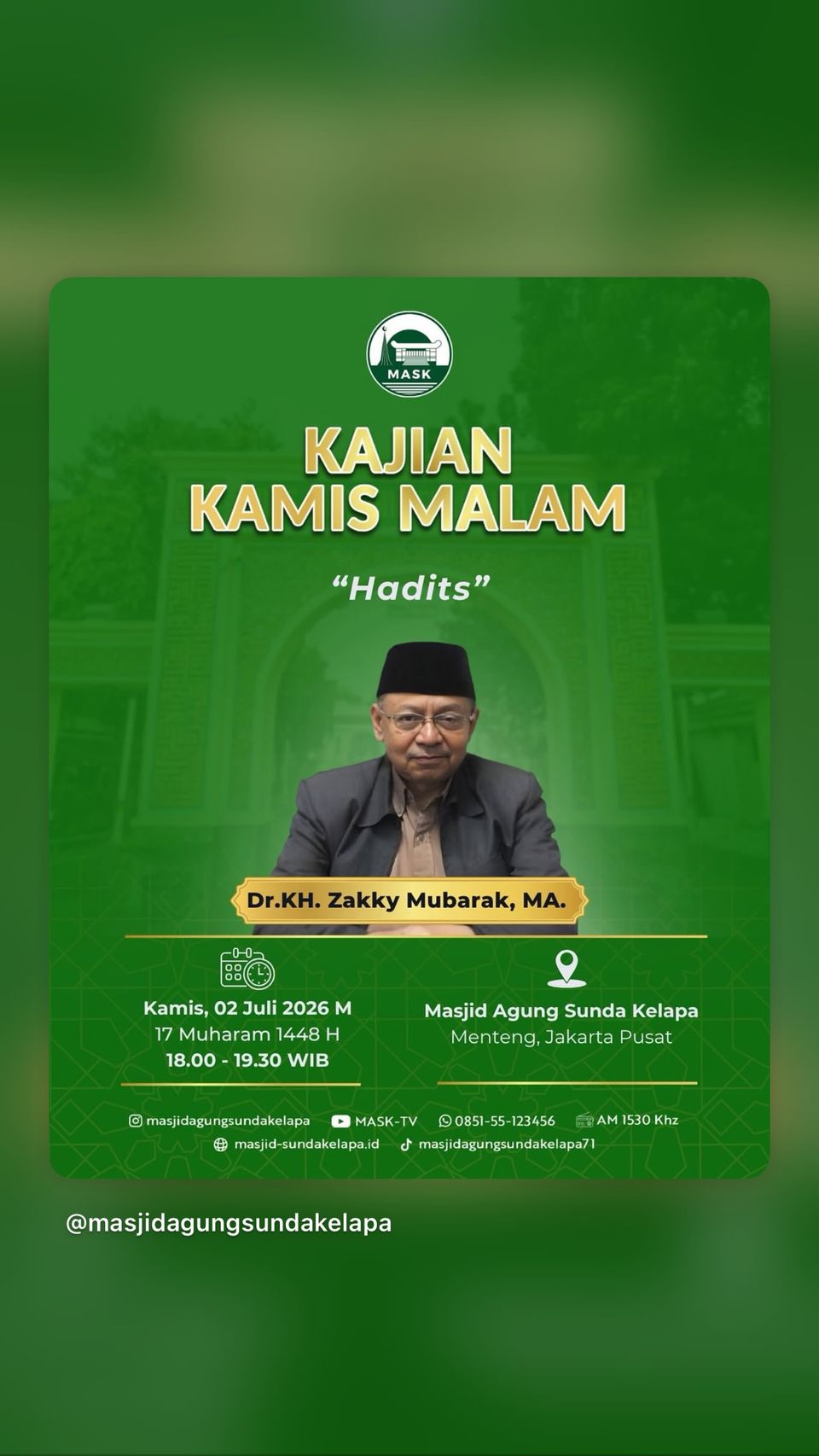 KAJIAN MASK Hadits