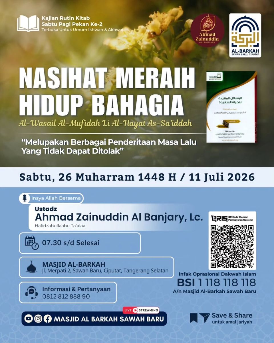 Kajian Rutin Kitab Nasihat Meraih Hidup Bahagia
