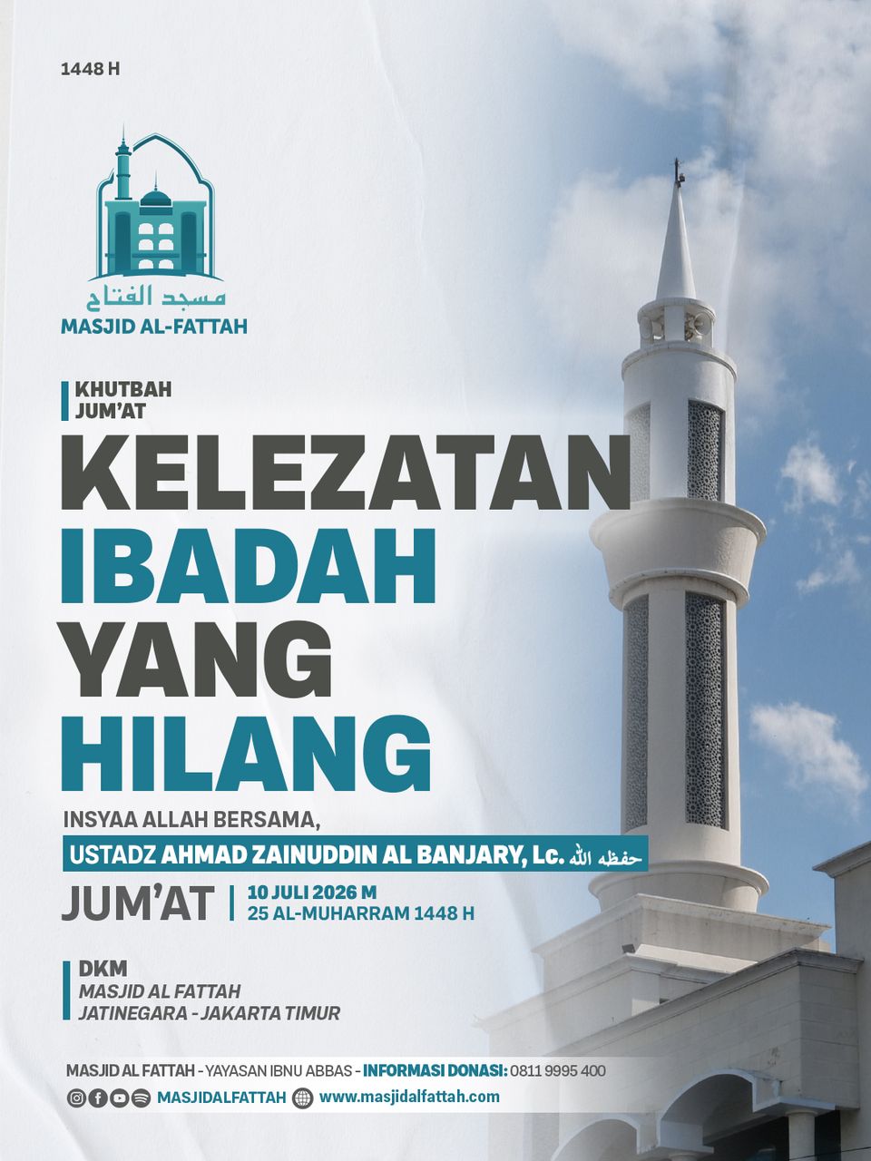 Khutbah Jum'at: Kelezatan Ibadah Yang Hilang